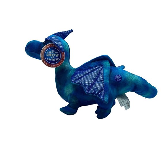 Vtg Ringling Bros Barnum & Bailey Circus Dragon Stuffed Animal Plush Toy 16” NEW - Picture 7 of 12